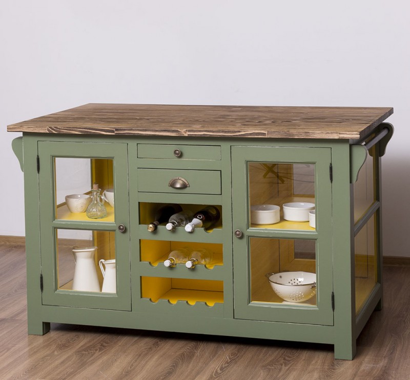 #608 Kitchen island in three colors