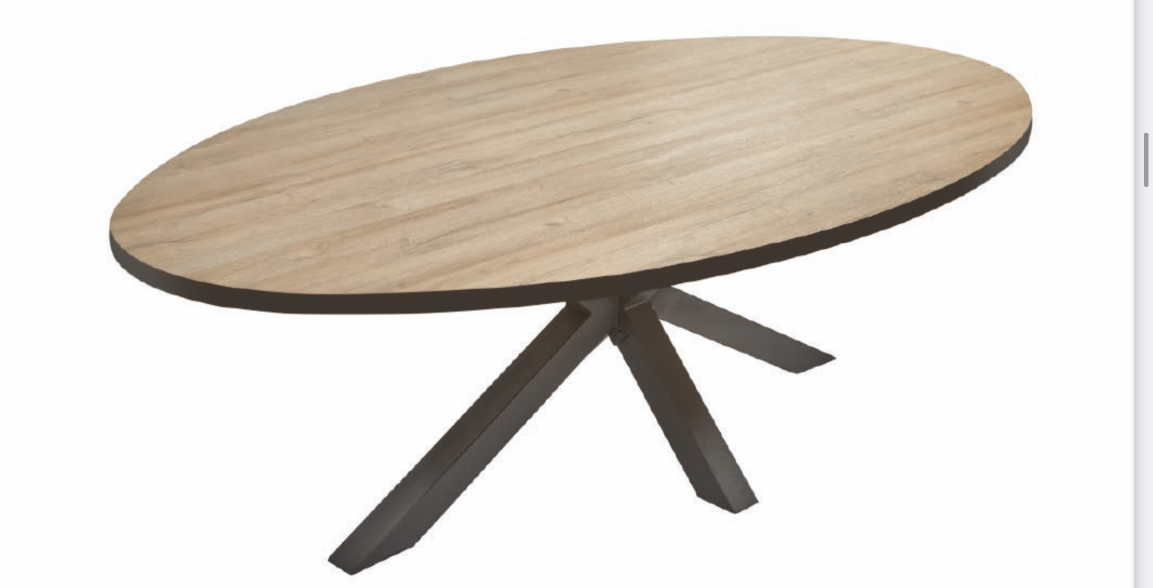 #2005 Dining table in french oak 230x120x76 cm