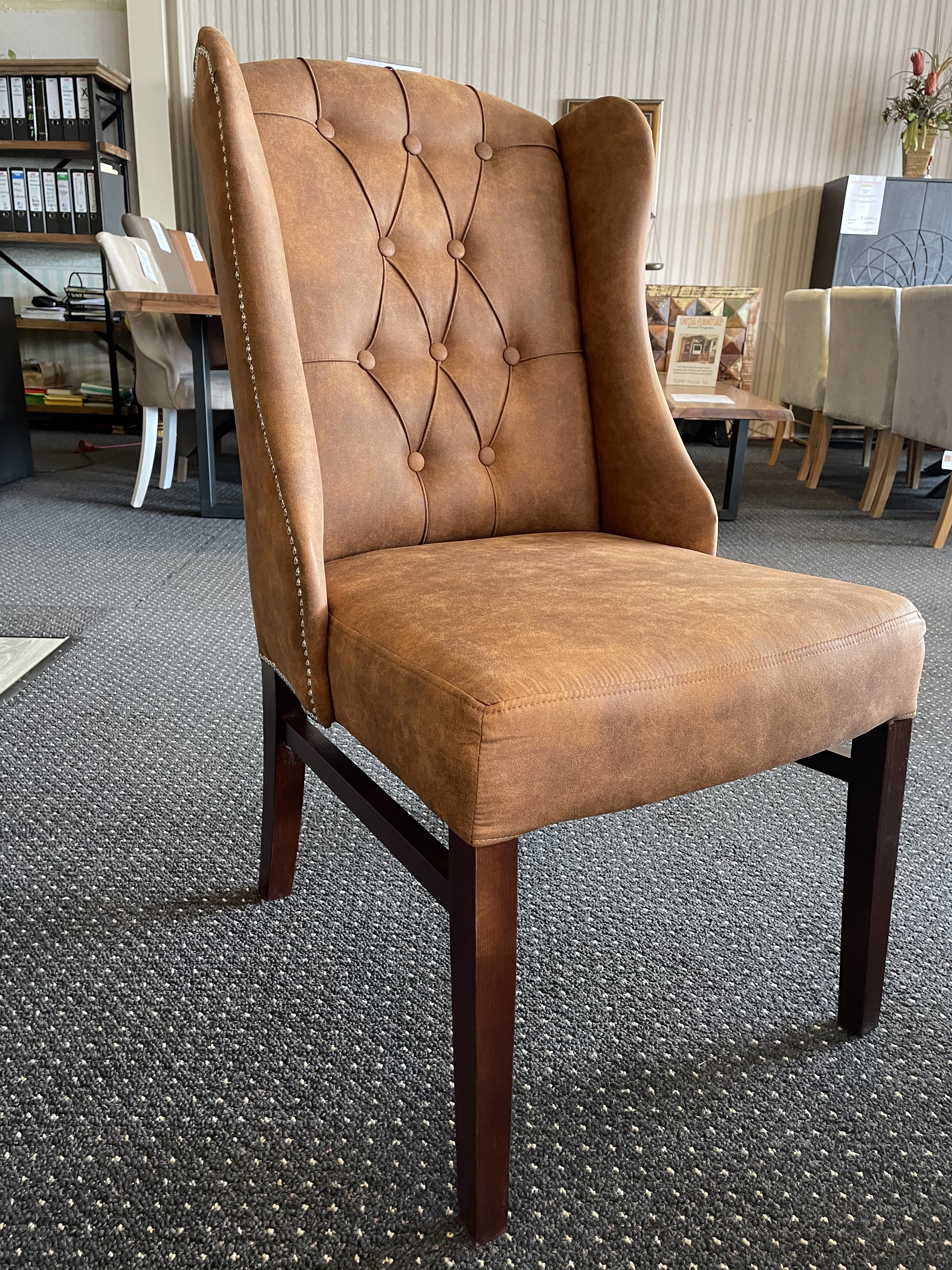 Royal dining chair,available to order in diff.material and colors $245