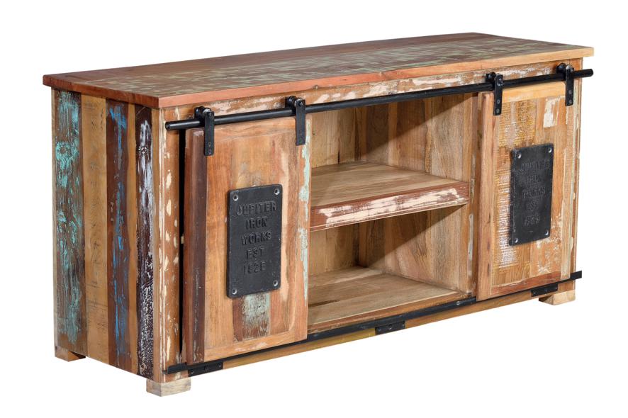 #6359 2 Sliding door sideboard 62x130x40 cm $636