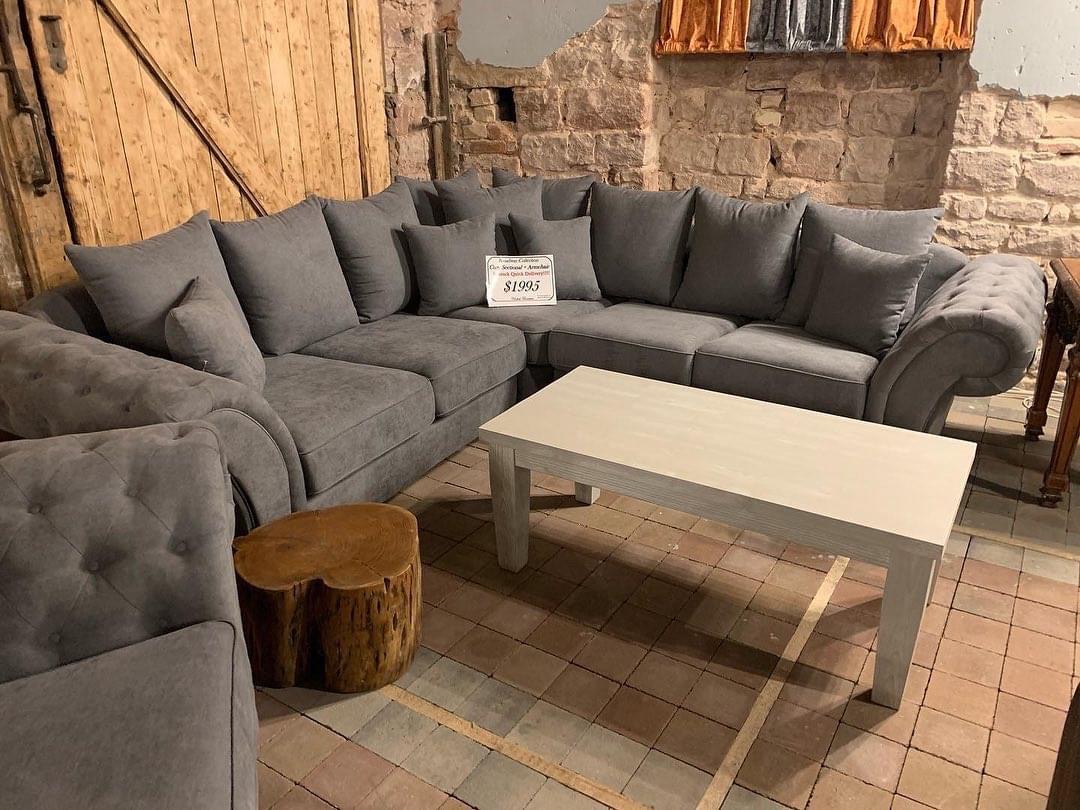 Cozy sectional with chair
