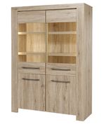 Elba china cabinet with led lights 130x180x45 cm $528