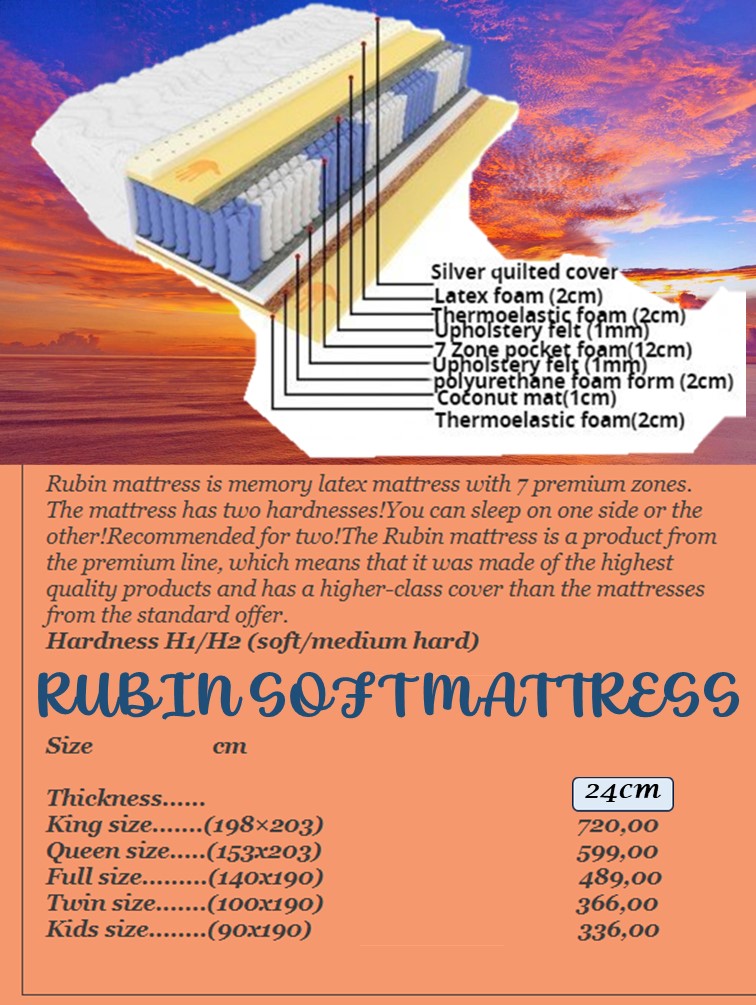 SKY COLLECTION RUBIN MATTRESS 