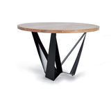 Round solid Acacia wood table,top thickness 3.6 cm,78x120D cm  $757