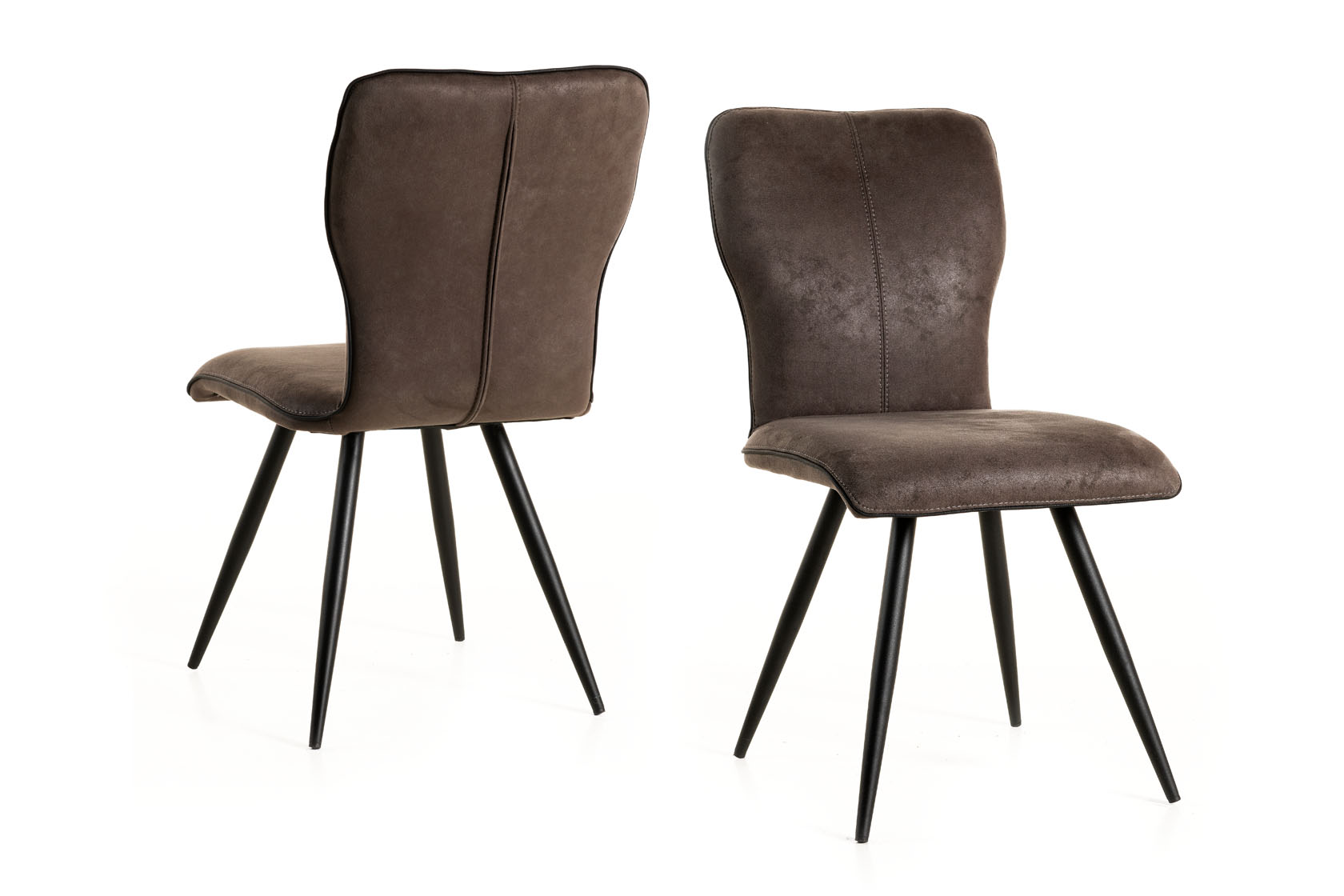 #1513 Dining chair in stoff dark grey $146 