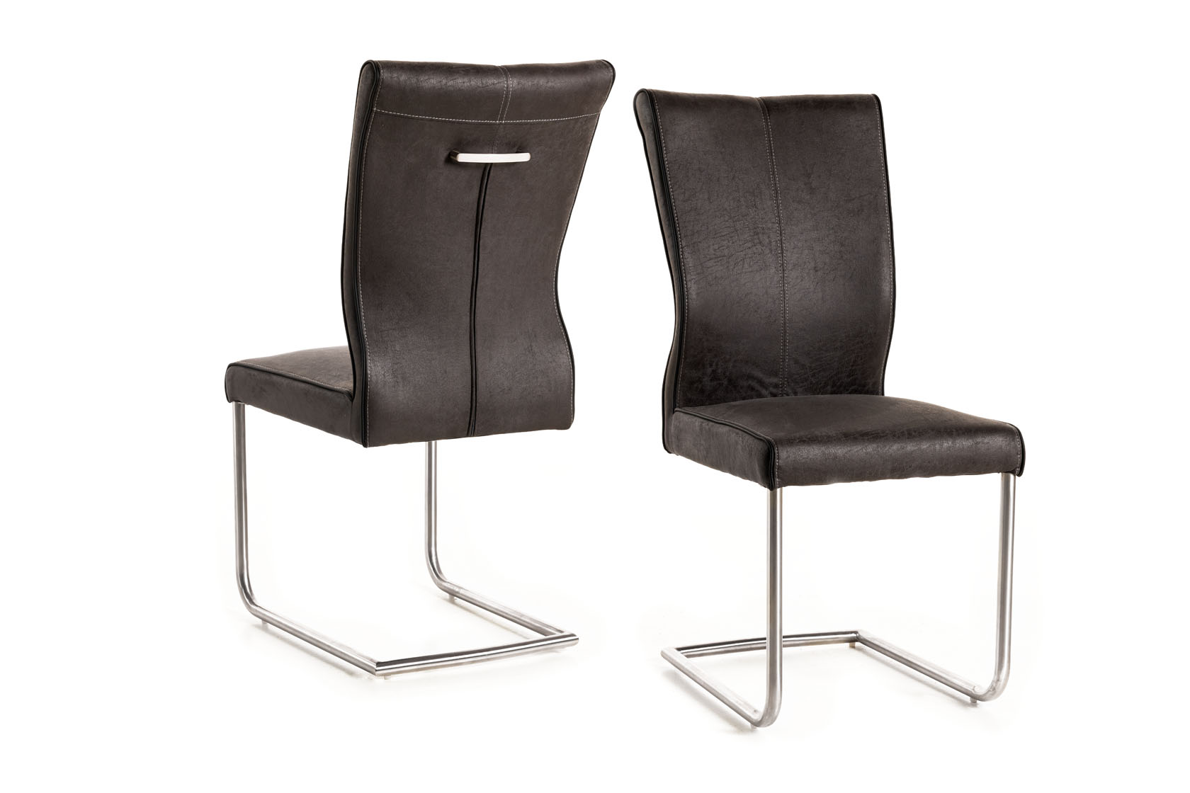#1601 Dining chair in stoff grey $154