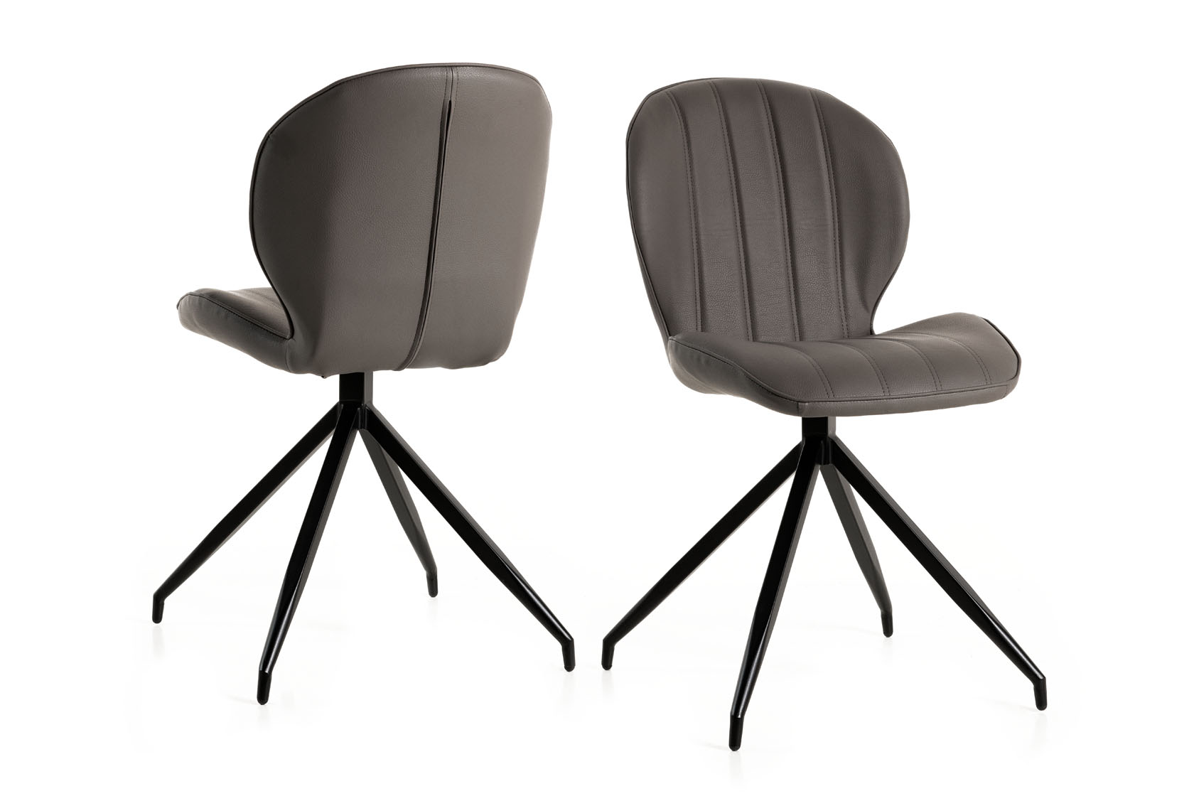 #1705 Dining chair in mouse PU $152