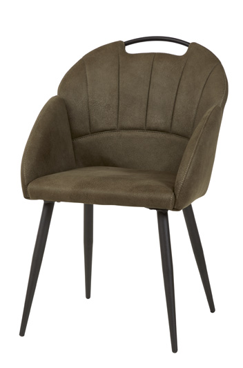 #2005 Dining chair in stoff moss green $164