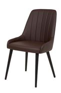 #2105 Dining chair in brown PU $ 99