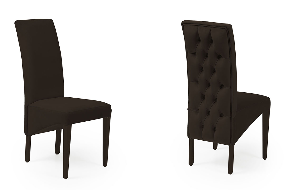 Rinas brown velvet dining chair $143